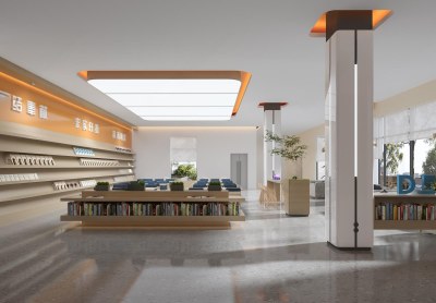 现代阅读大厅3D模型下载